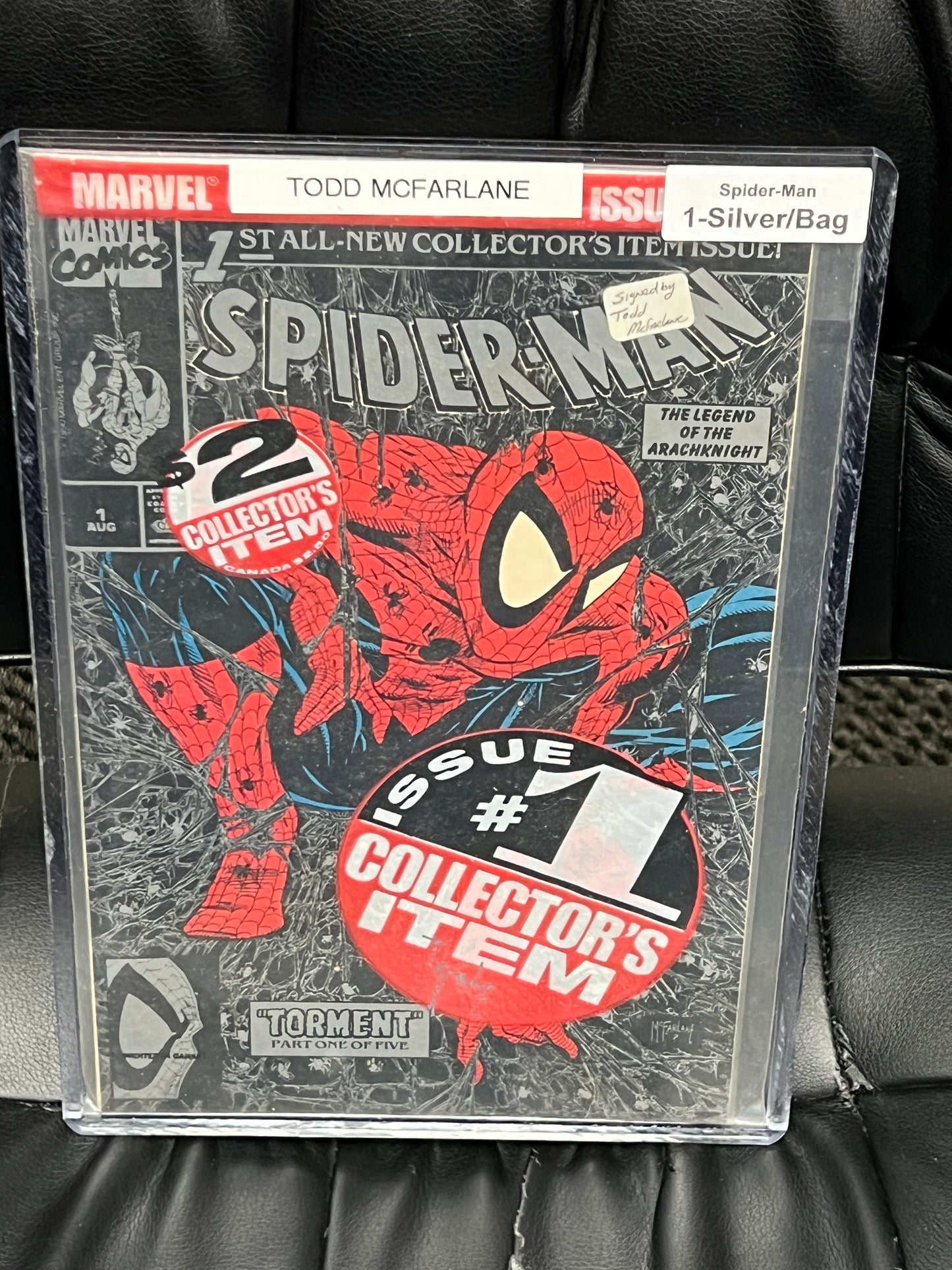 Spider-Man #1 - Signed by McFarlane- Silver Polybagged Edition