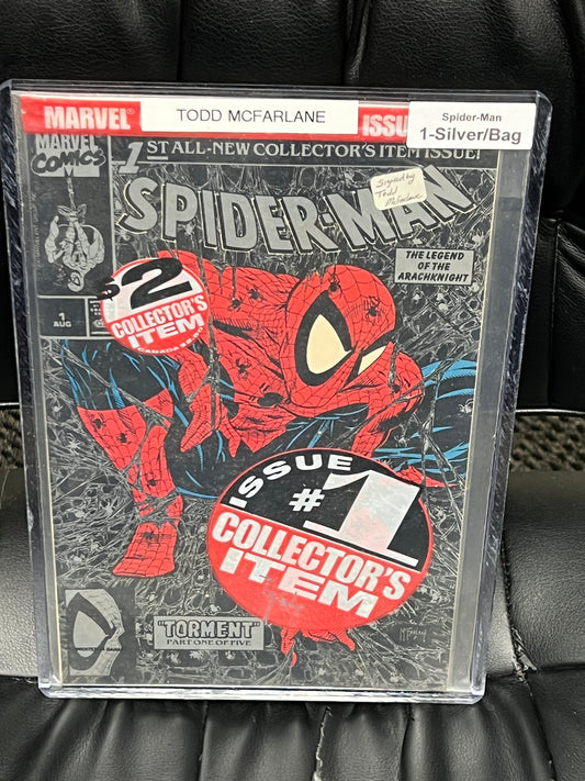 Spider-Man #1 - Signed by McFarlane- Silver Polybagged Edition