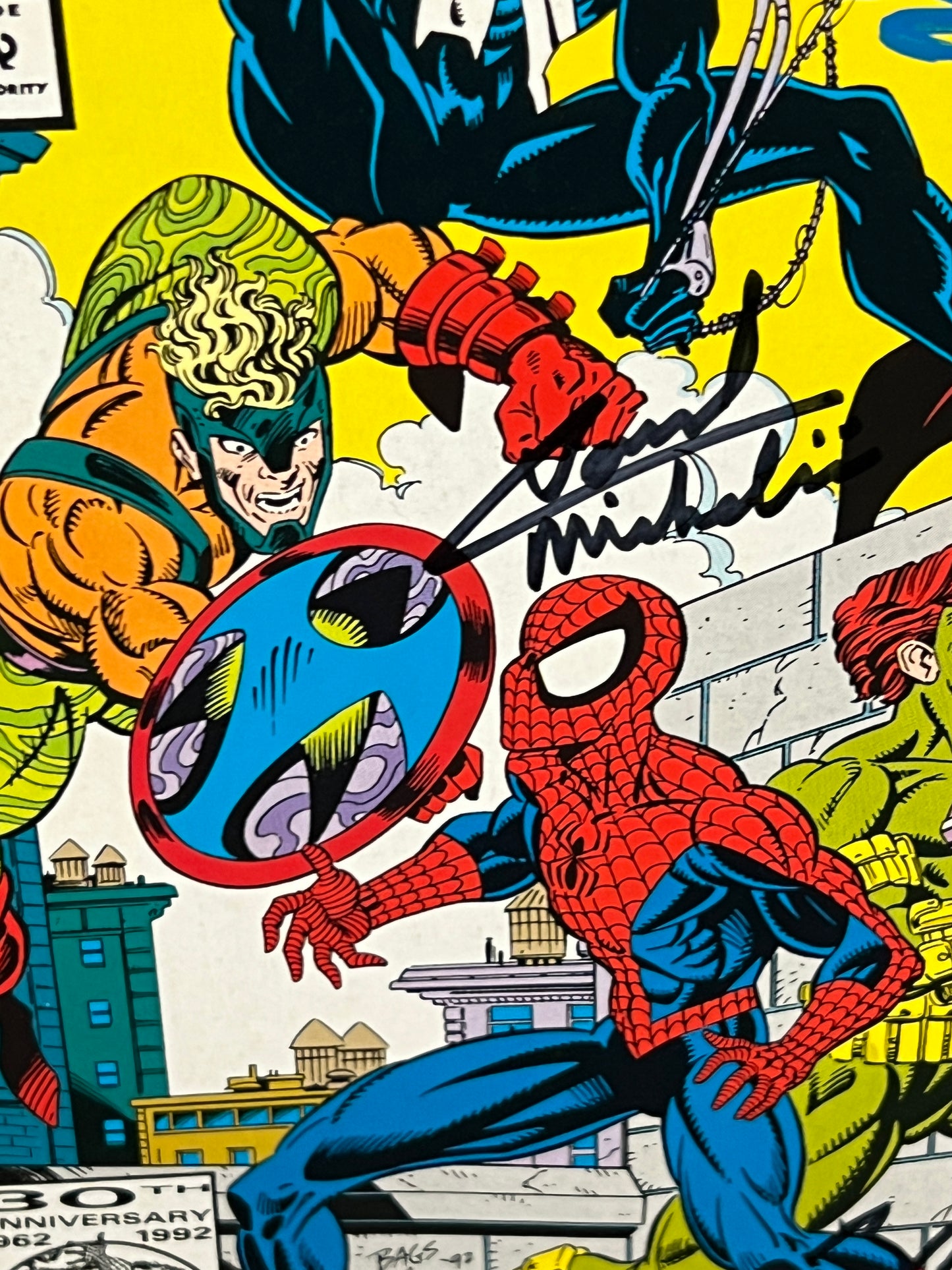 Amazing Spider-Man #367 - Signed by Bagley, Emberlin and Michelinie