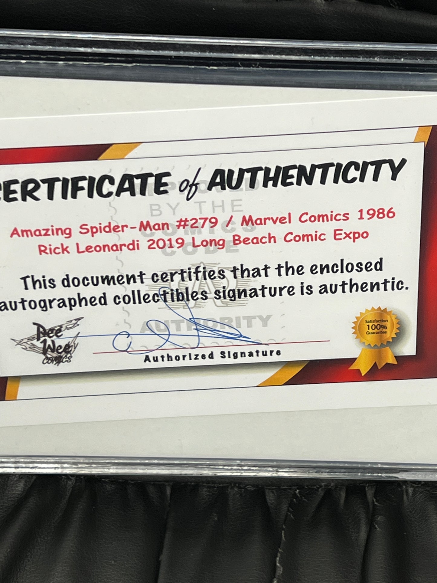 Amazing Spider-Man #279 - Signed by Rick Leonardi