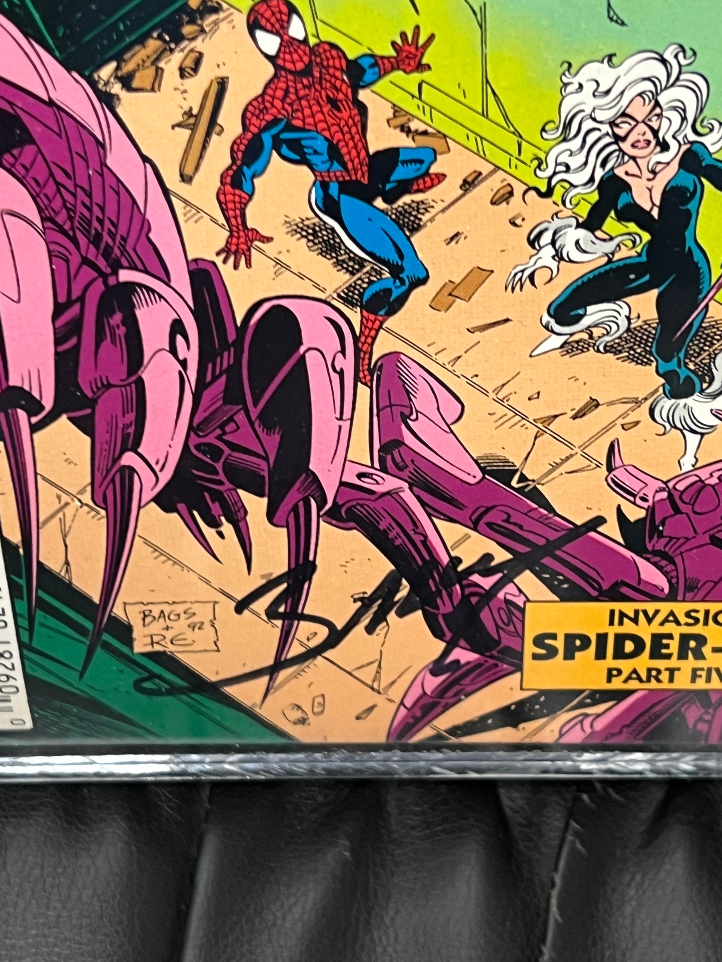 Amazing Spider-Man #372 - Signed by Lopresti, Bagley and Emberlin