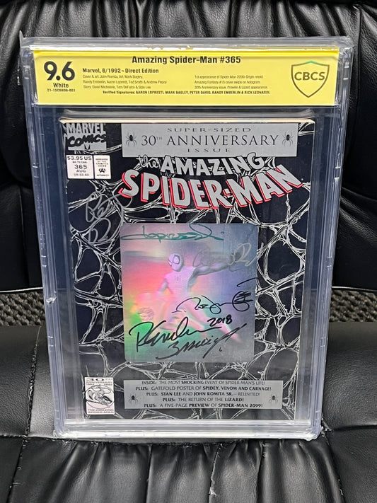 Amazing Spider-Man #365 - Signed 5X - CBCS 9.6
