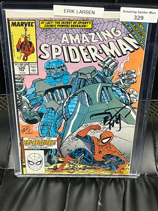 Amazing Spider-Man #329 - Signed by Erik Larsen