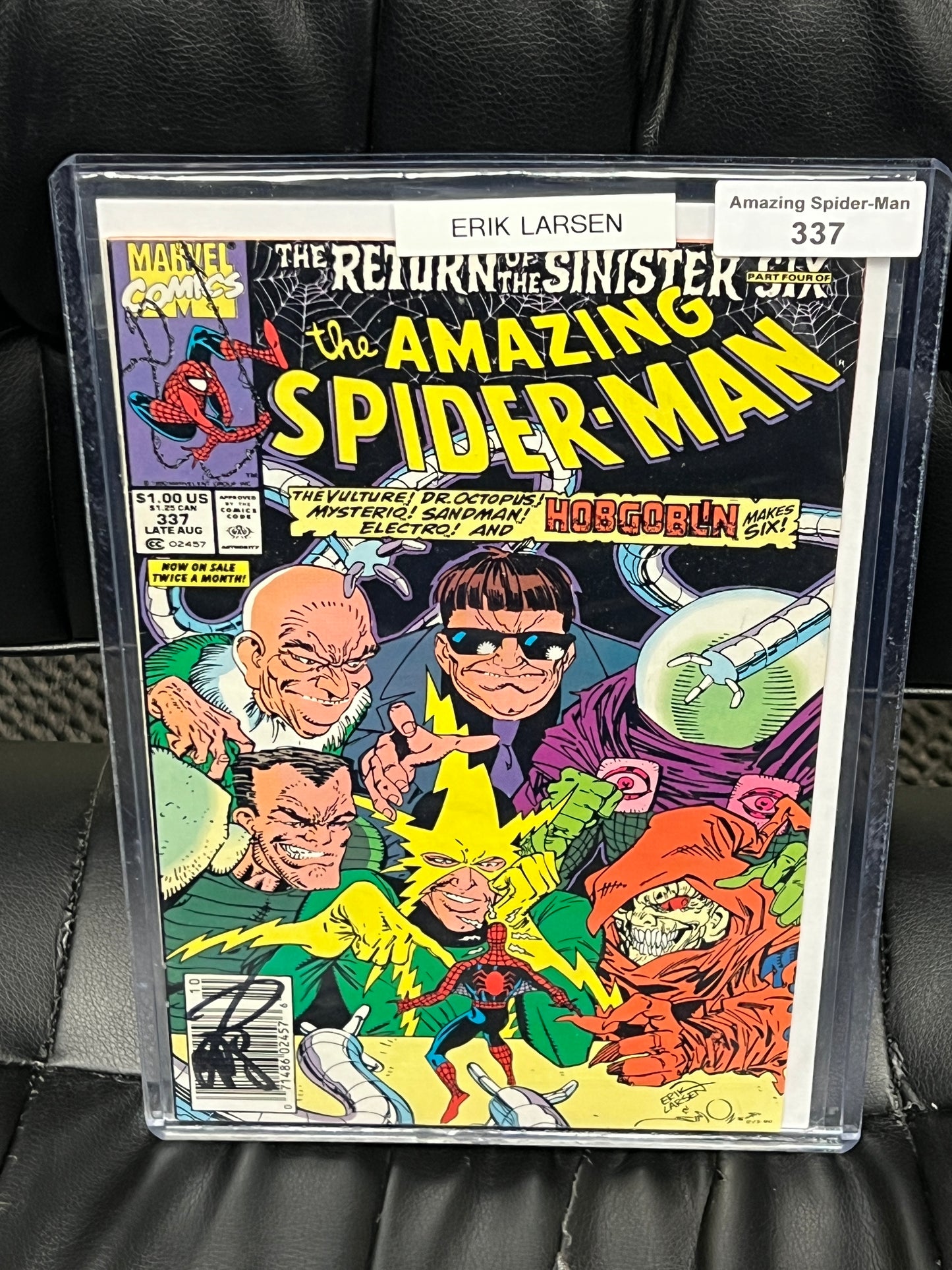 Amazing Spider-Man #337 - Signed by Erik Larsen