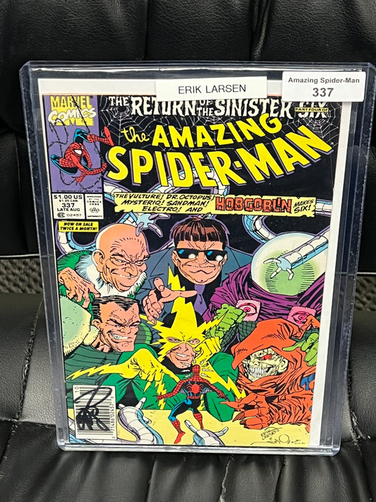 Amazing Spider-Man #337 - Signed by Erik Larsen