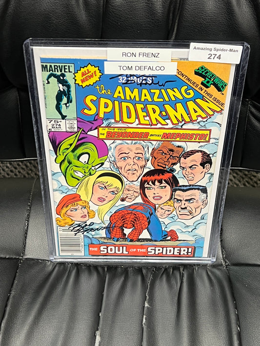 Amazing Spider-Man #274 - Signed by Frenz and Defalco