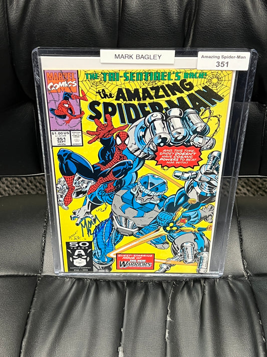 Amazing Spider-Man #351 - Signed by Mark Bagley