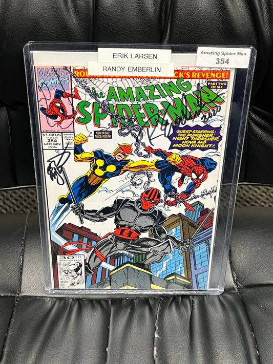 Amazing Spider-Man #354 - Signed by Larsen and Emberlin