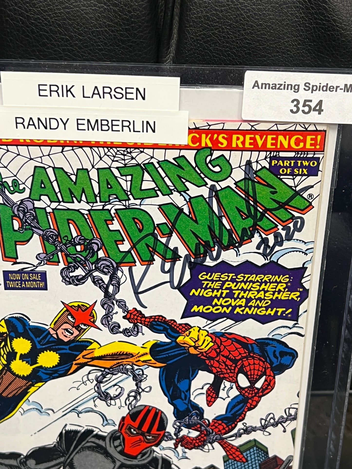 Amazing Spider-Man #354 - Signed by Larsen and Emberlin