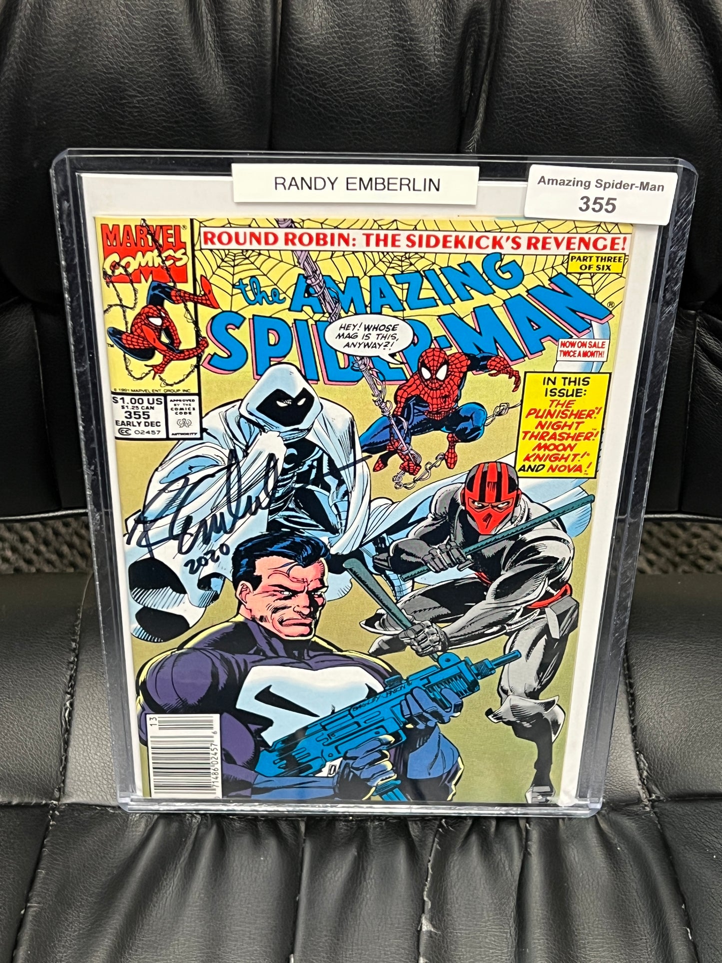 Amazing Spider-Man #355 - Signed by Randy Emberlin