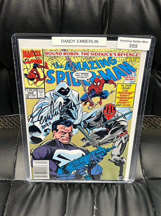 Amazing Spider-Man #355 - Signed by Randy Emberlin