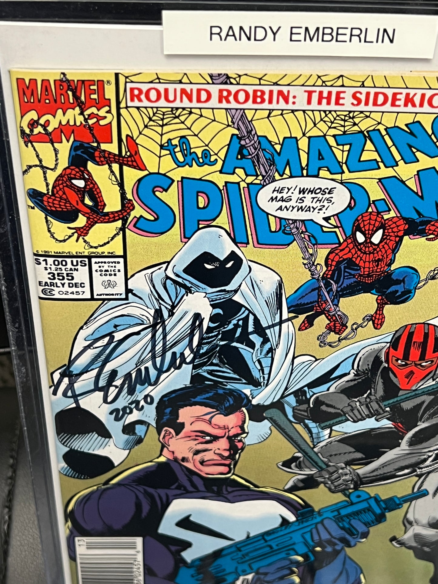 Amazing Spider-Man #355 - Signed by Randy Emberlin
