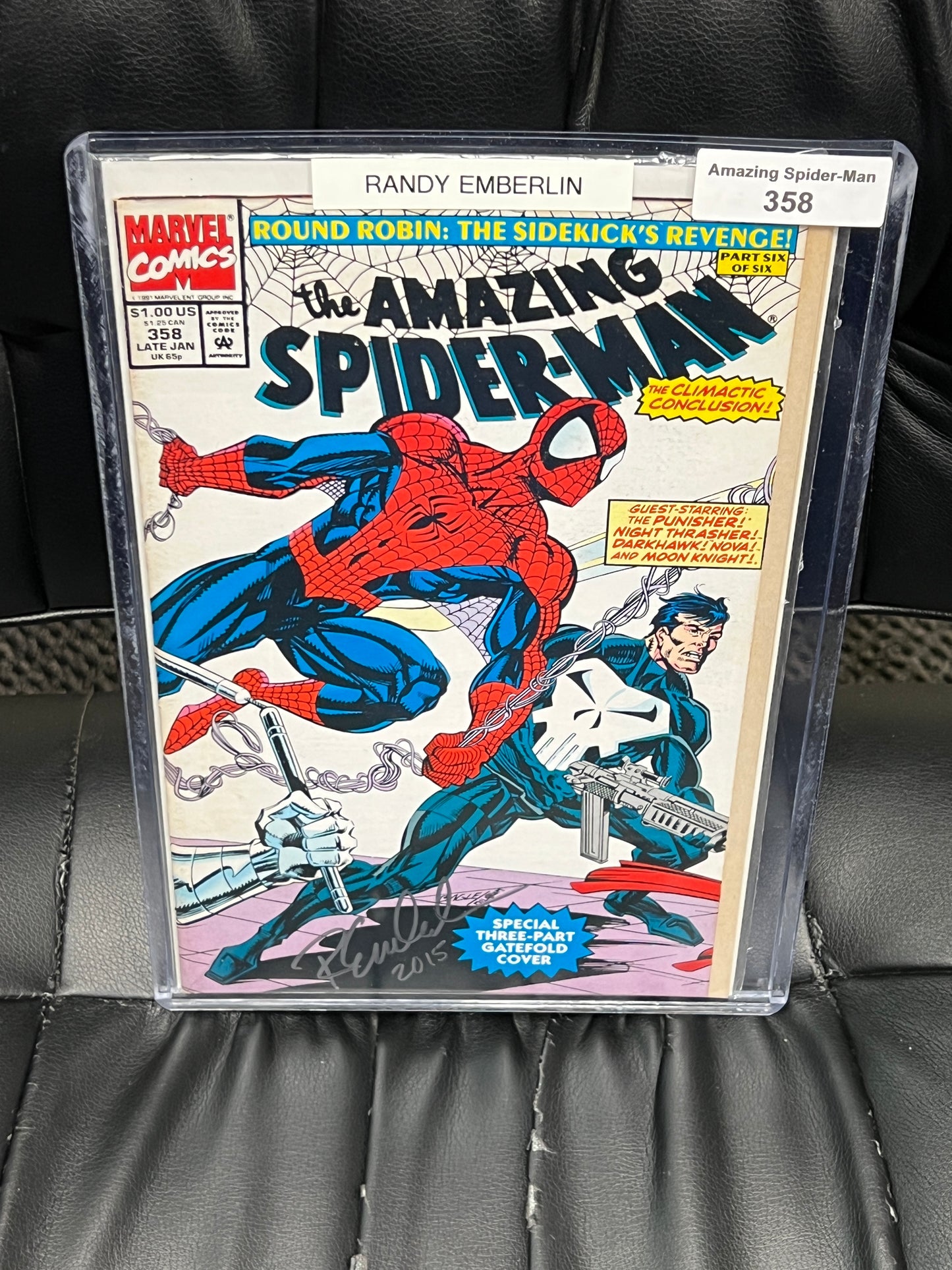Amazing Spider-Man #358 - Signed by Randy Emberlin