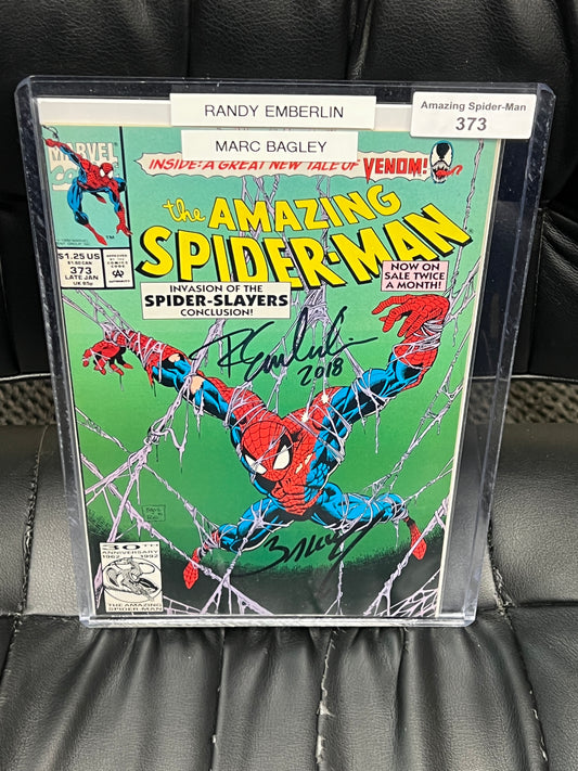 Amazing Spider-Man #373 - Signed by Bagley and Emberlin
