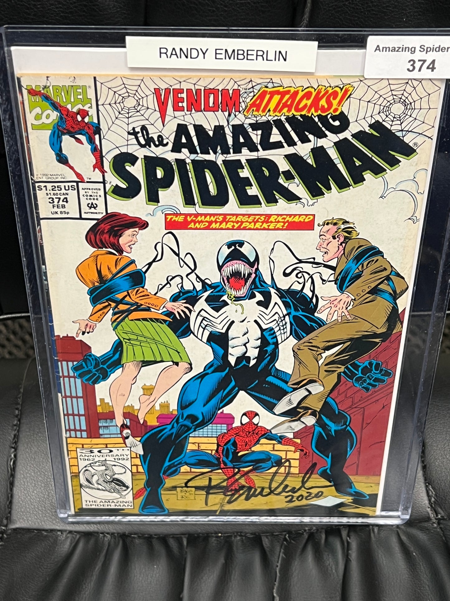 Amazing Spider-Man #374 - Signed by Randy Emberlin