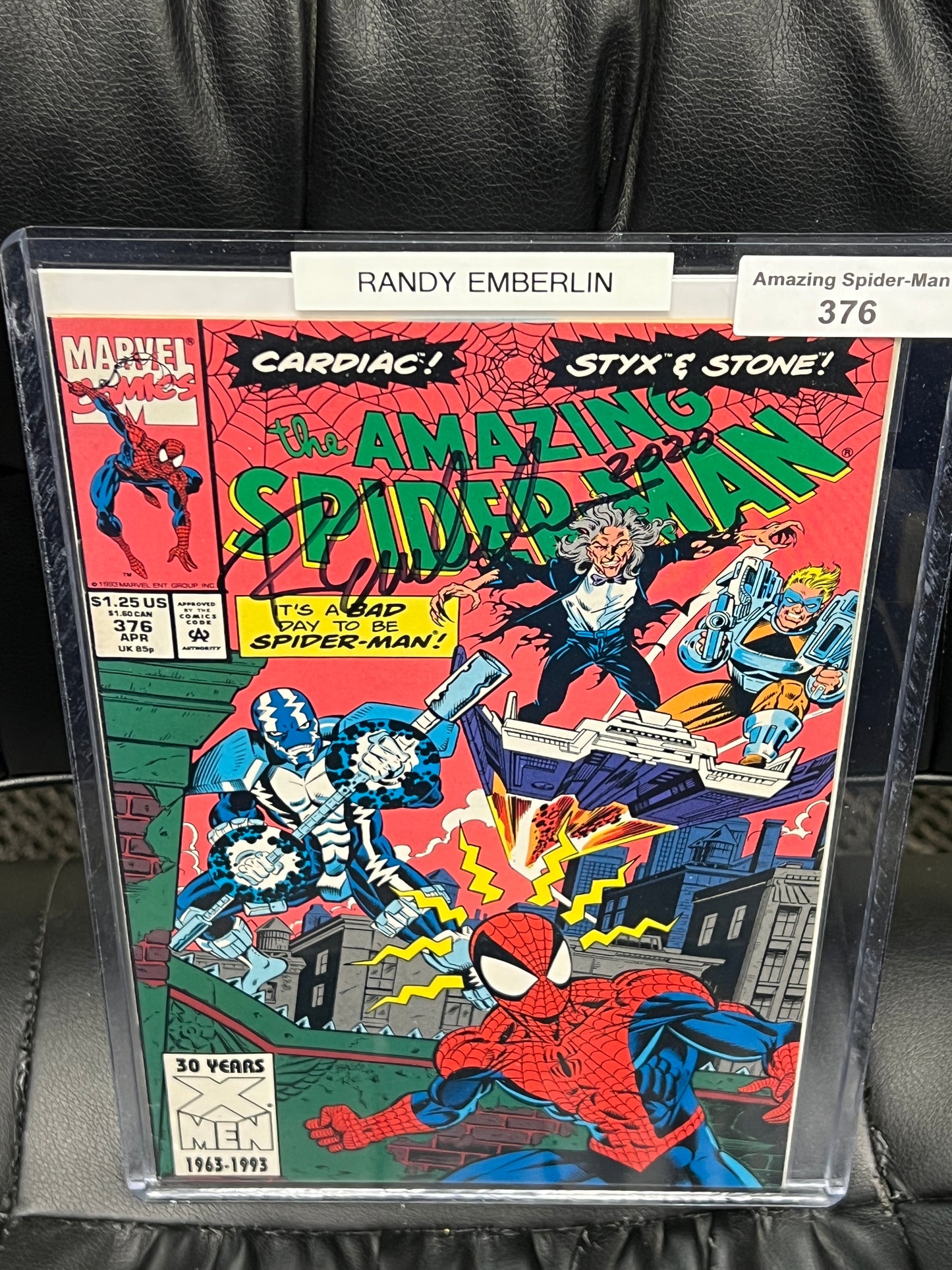 Amazing Spider-Man #376 - Signed by Randy Emberlin