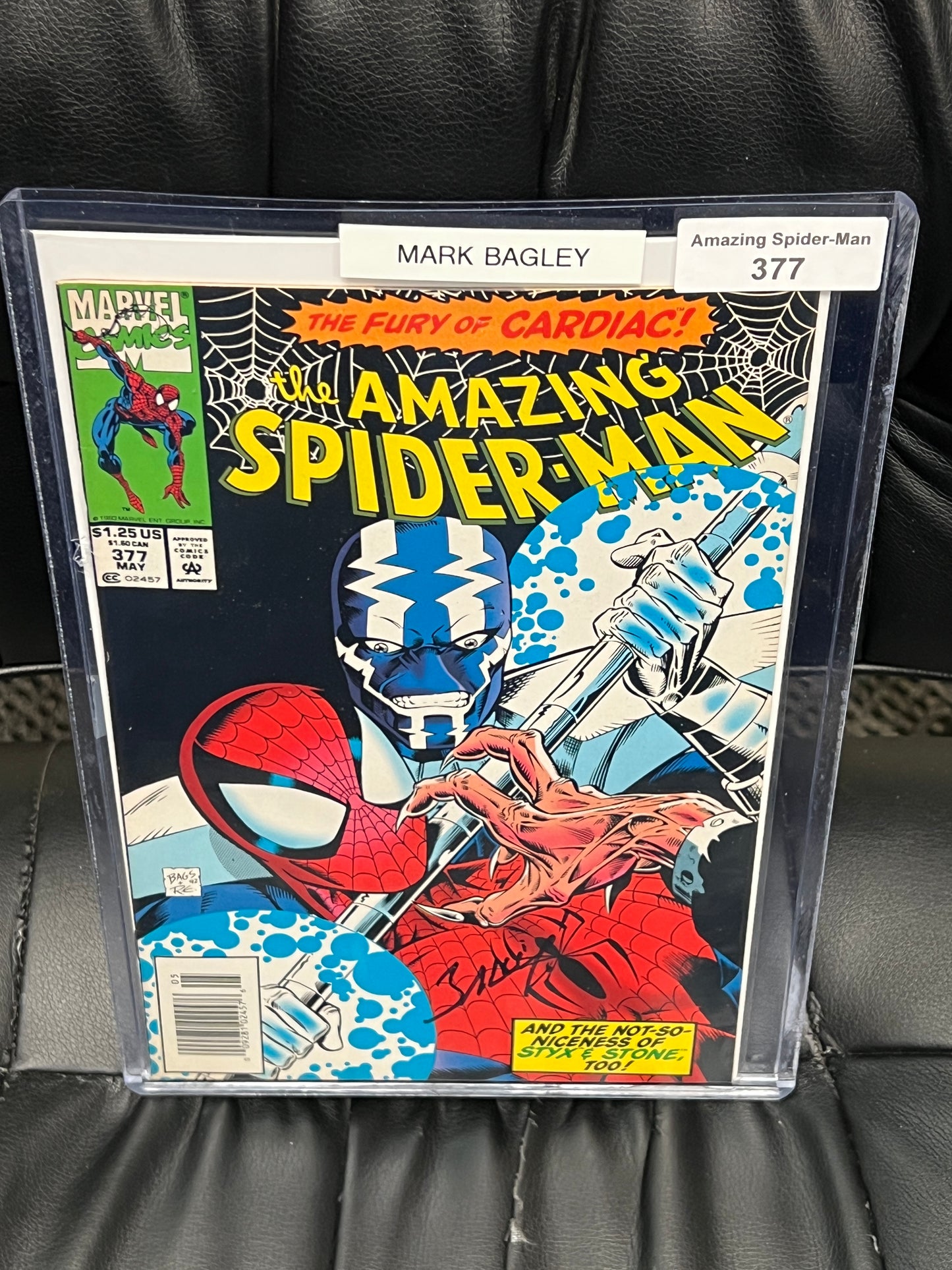 Amazing Spider-Man #377 - Signed by Mark Bagley