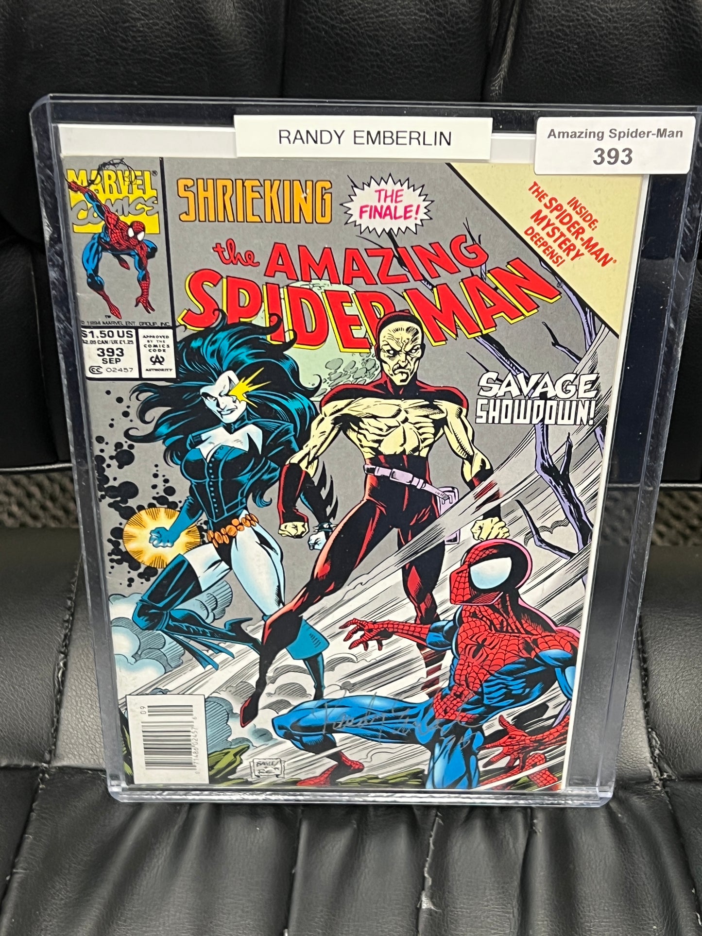 Amazing Spider-Man #393 - Signed by Randy Emberlin