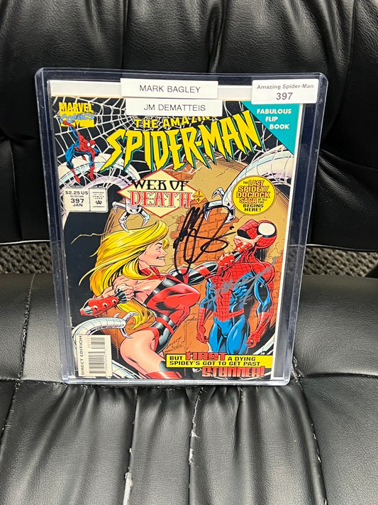 Amazing Spider-Man #397 - Signed by Bagley and DeMatteis