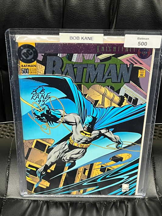 Batman #500 - Signed by Bob Kane