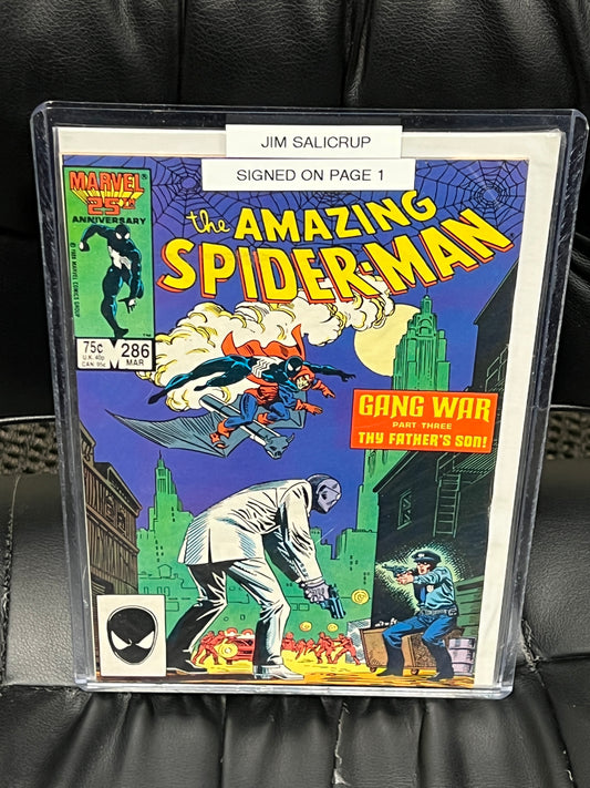 Amazing Spider-Man #286 - Signed by Jim Salicrup