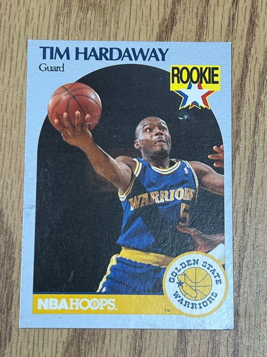 1990 Hoops Basketball - Tim Hardaway - Rookie Card