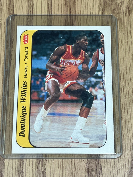 1986 Fleer Basketball - Dominique Wilkins - Sticker