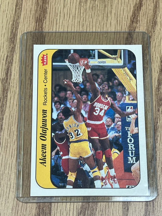 1986 Fleer Basketball - Akeem Olajawon - Sticker