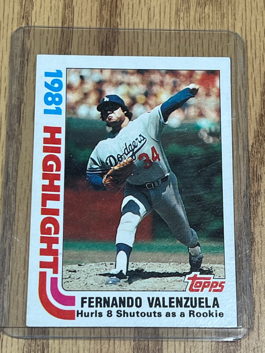 1982 Topps Baseball - Fernando Valenzuela