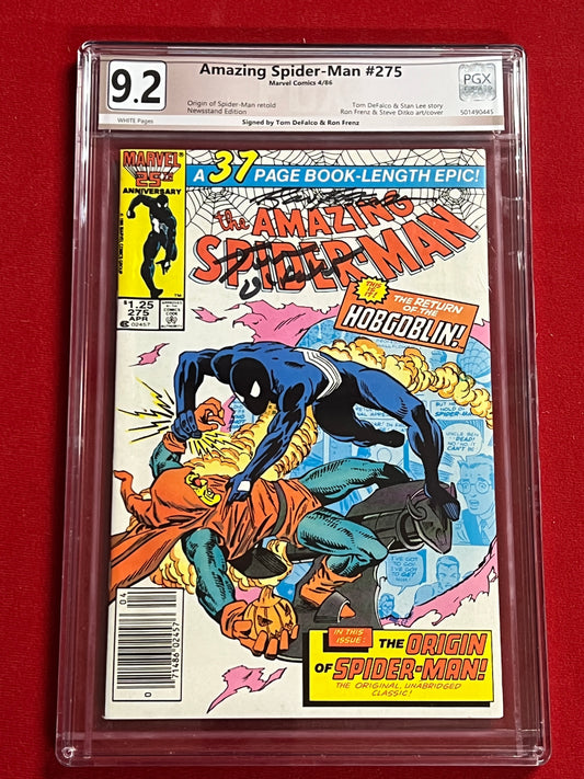 Amazing Spider-Man #275 - Signed DeFalco and Frenz - PGX 9.2