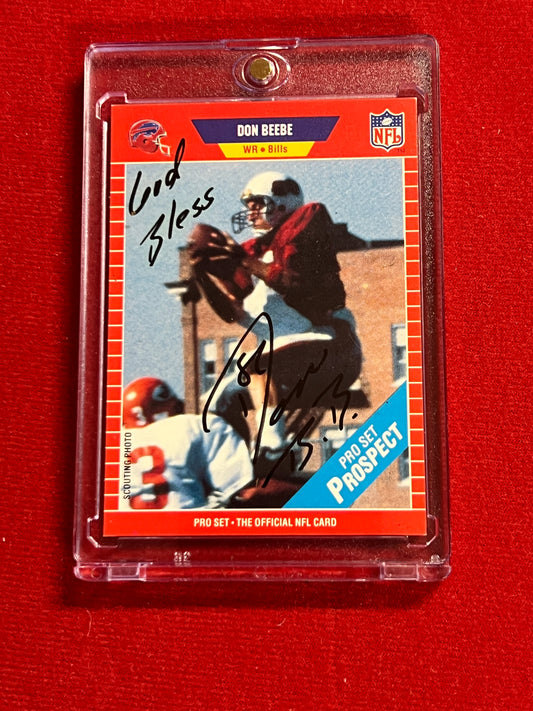 1989 ProSet - Don Beebe (RC) - Autographed Card