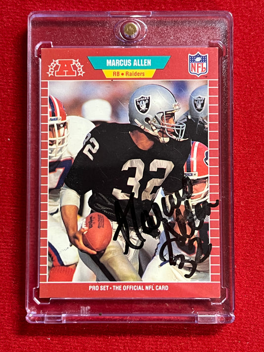 1989 ProSet - Marcus Allen - Autographed Card