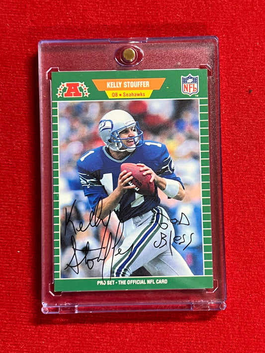 1989 ProSet - Kelly Stouffer - Autographed Card