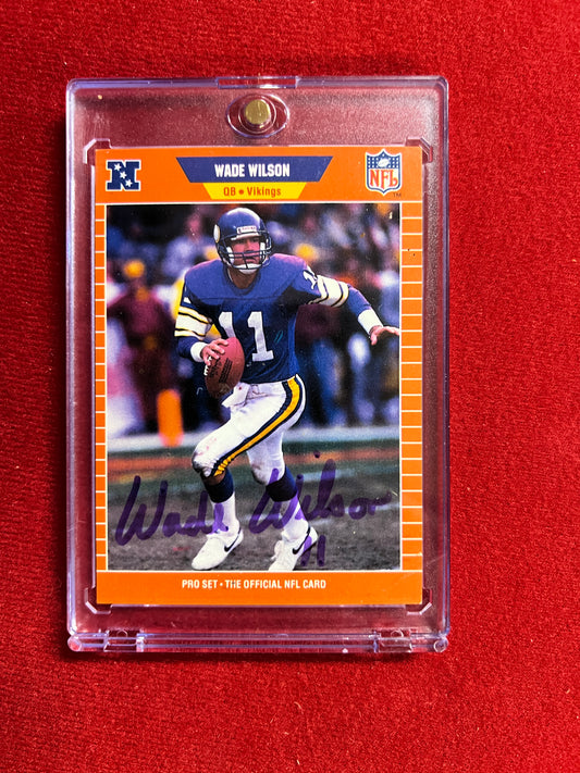 1989 ProSet - Wade Wilson - Autographed Card