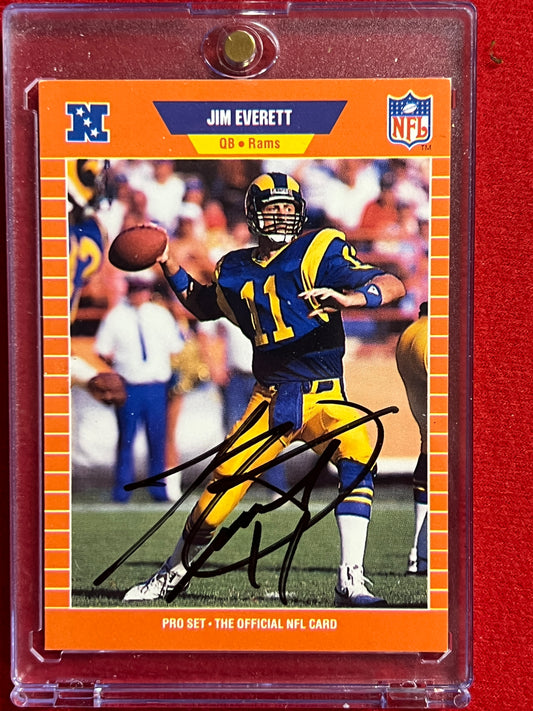 1989 ProSet - Jim Everett - Autographed Card