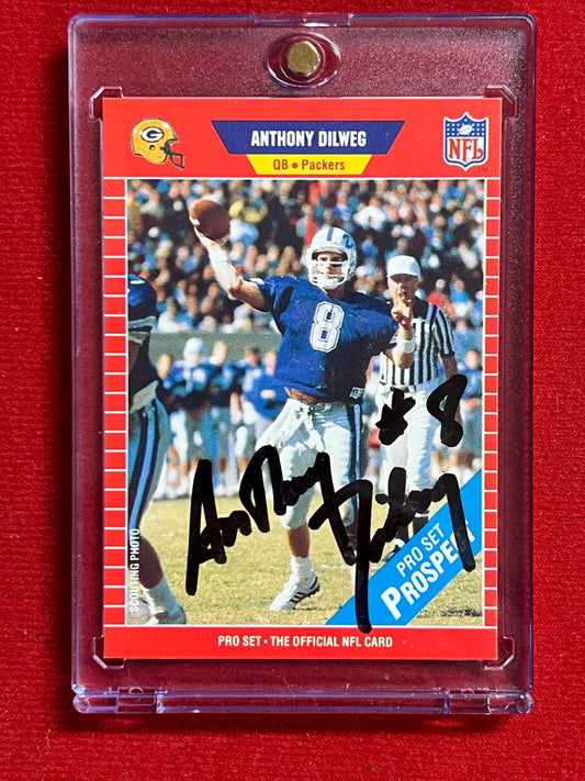 1989 ProSet - Anthony Dilweg (RC) - Autographed Card