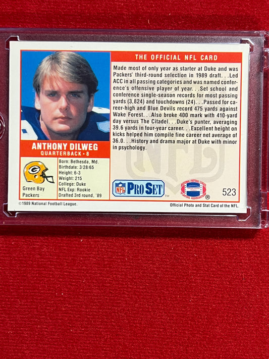 1989 ProSet - Anthony Dilweg (RC) - Autographed Card