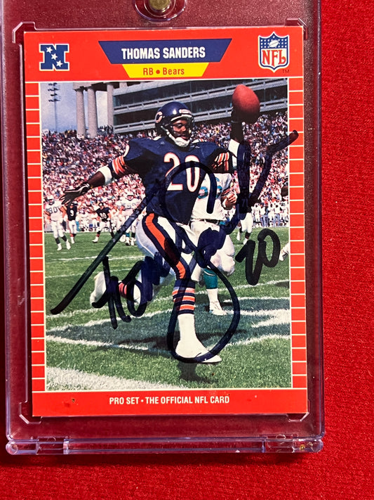 1989 ProSet - Thomas Sanders - Autographed Card