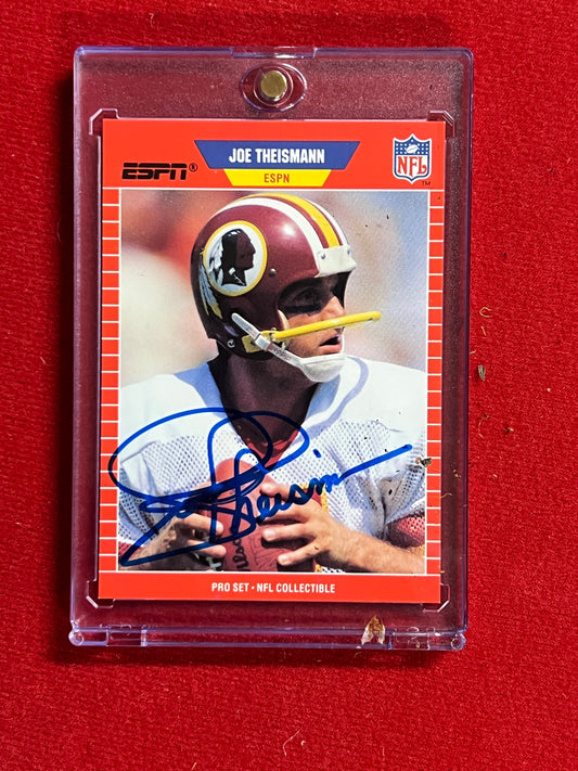 1989 ProSet - Joe Theisman - Autographed Card