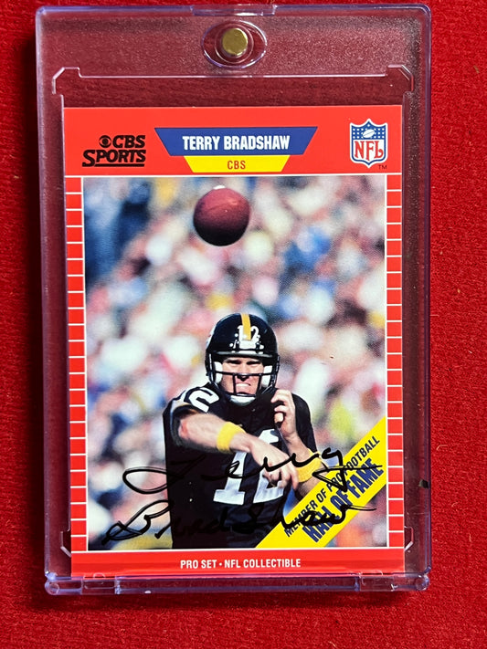 1989 ProSet - Terry Bradshaw - Autographed Card