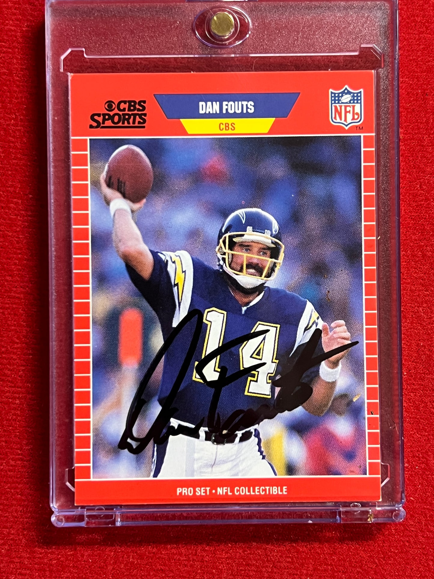 1989 ProSet - Dan Fouts - Autographed Card