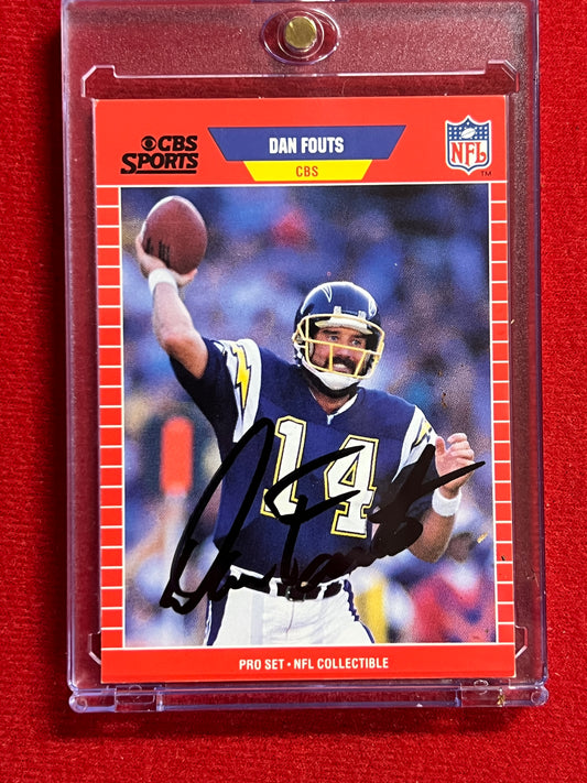 1989 ProSet - Dan Fouts - Autographed Card