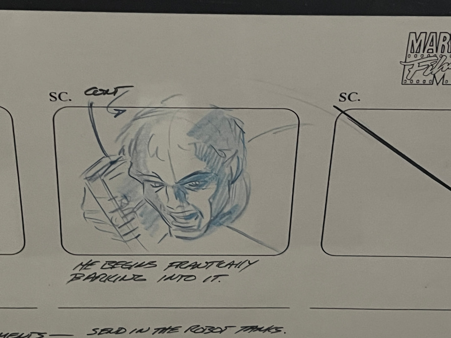 Original Art - Spiderman Animated Series Story Board