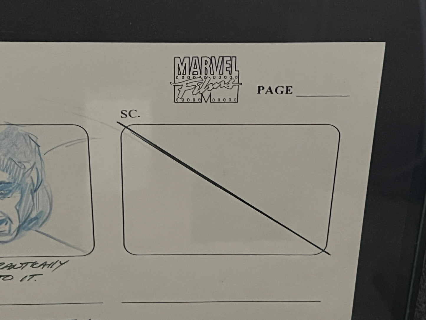 Original Art - Spiderman Animated Series Story Board