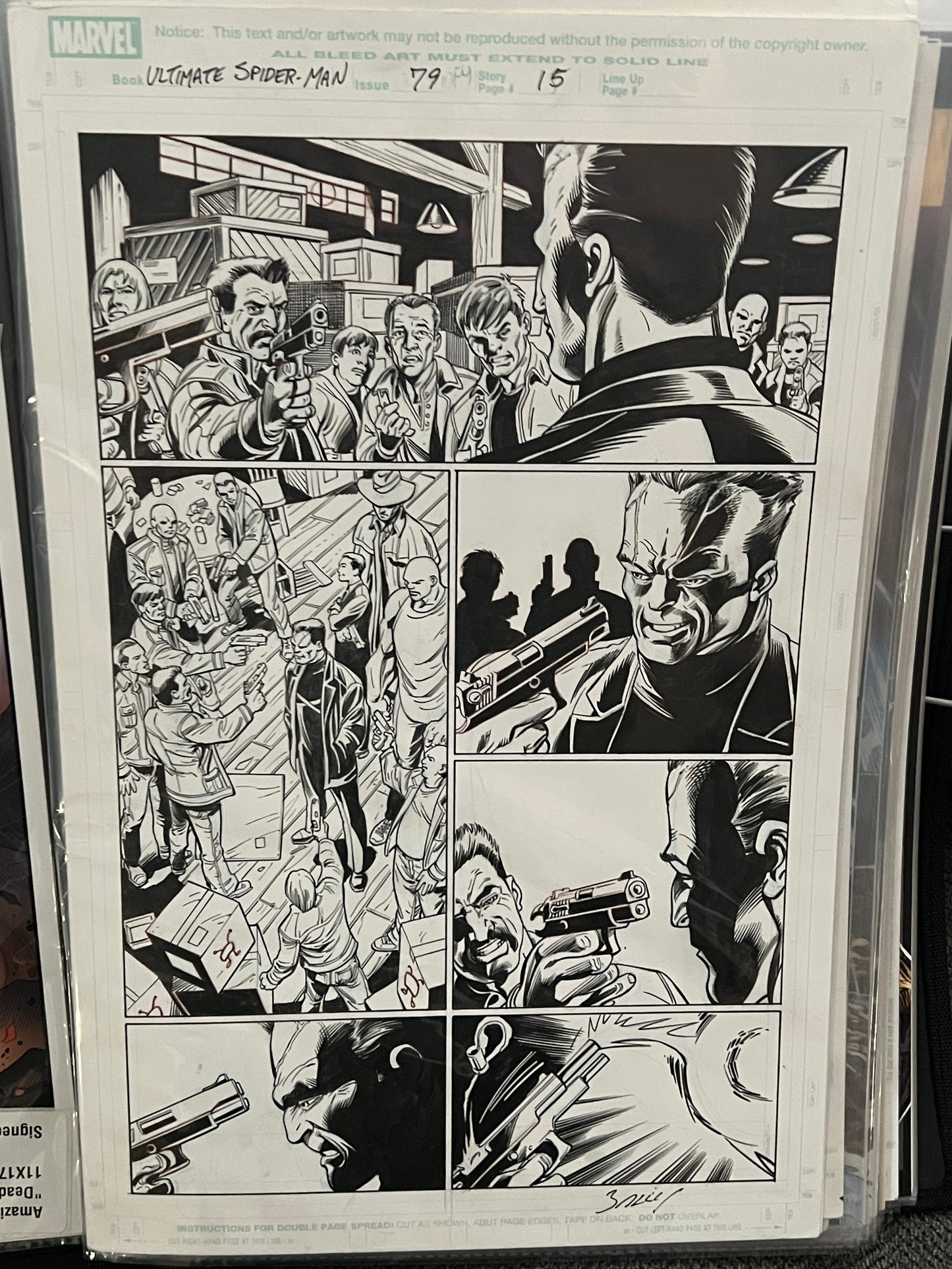 Original Comic Art - Mark Bagley - Ultimate Spider-Man #79, Page 15