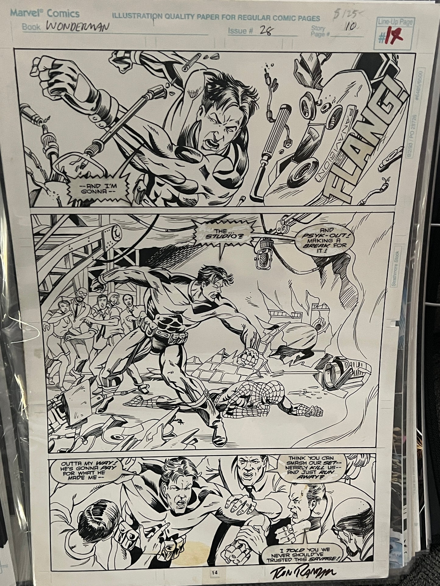 Original Comic Art - Ron Randall - Wonderman #28, Page 10