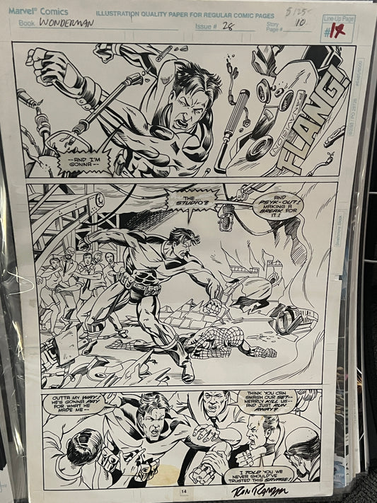 Original Comic Art - Ron Randall - Wonderman #28, Page 10