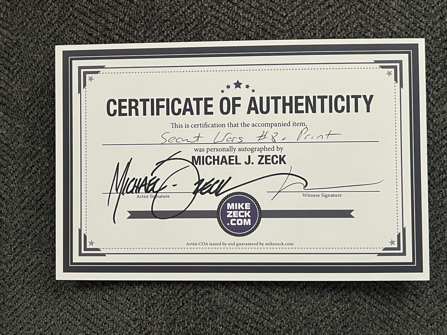 Art Print (11 x 17)- Secret Wars #8 - Signed by Mike Zeck - COA from Mike Zeck