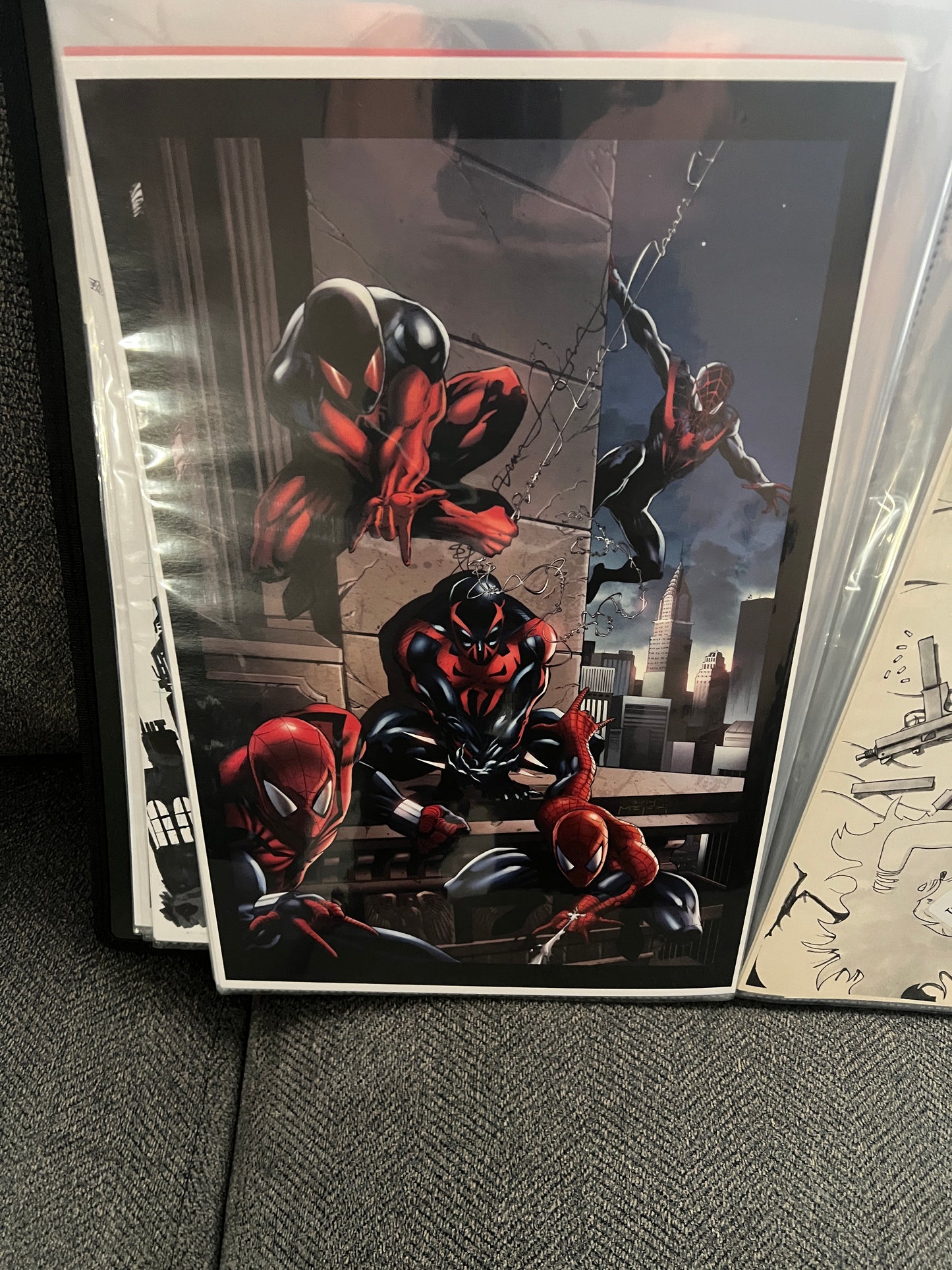 Art Print (11 x 17) - 5 Spider-Men - Signed by Jason Metcalf