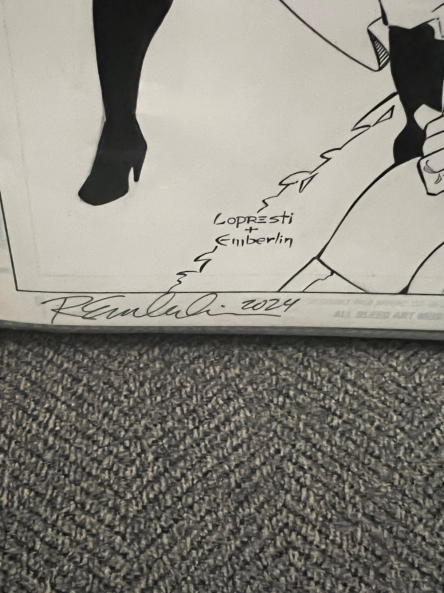 Original Comic Art - Countdown #1 - Original Cover Art!!! Signed and authenticated by Aaron Lopresti and Randy Emberlin.